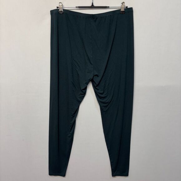 Eileen Fisher Women Pull On Ankle Leggings Size XL X-Large Dark Teal C046 -30 - Picture 14 of 16